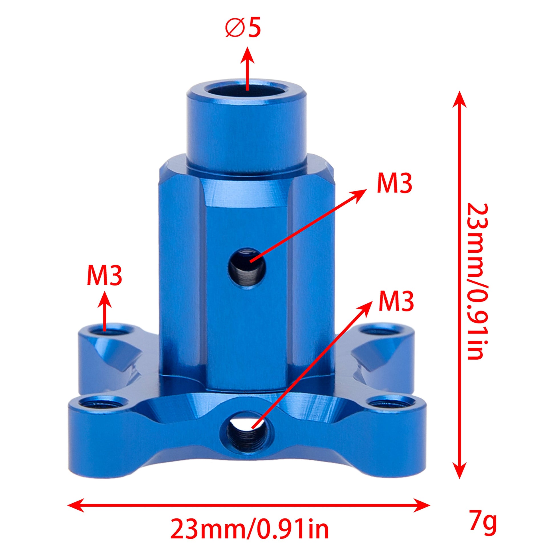 Blue RC Metal Center Differential Locker