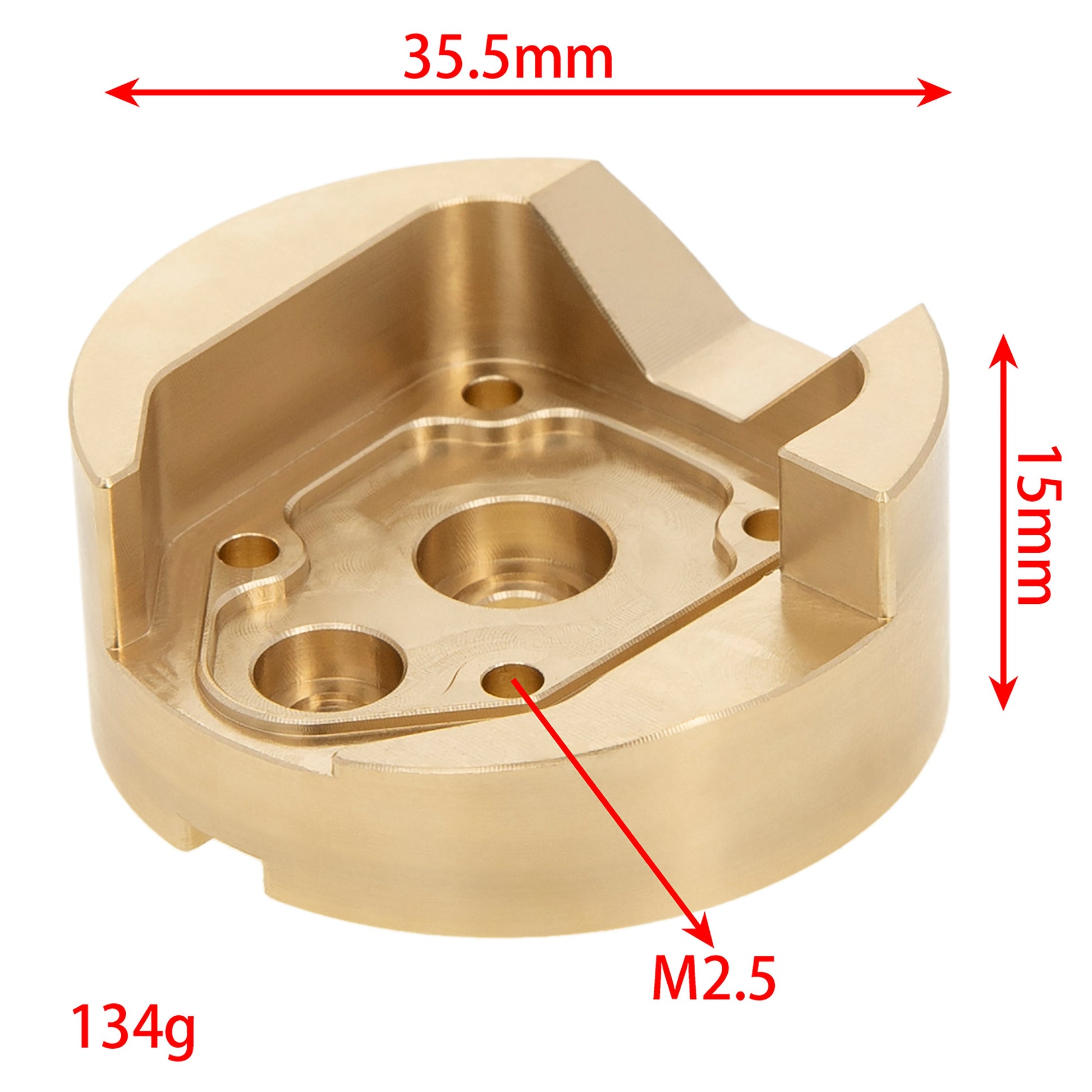 1/18 RC Model Car Brass Outer Portal Housing Covers