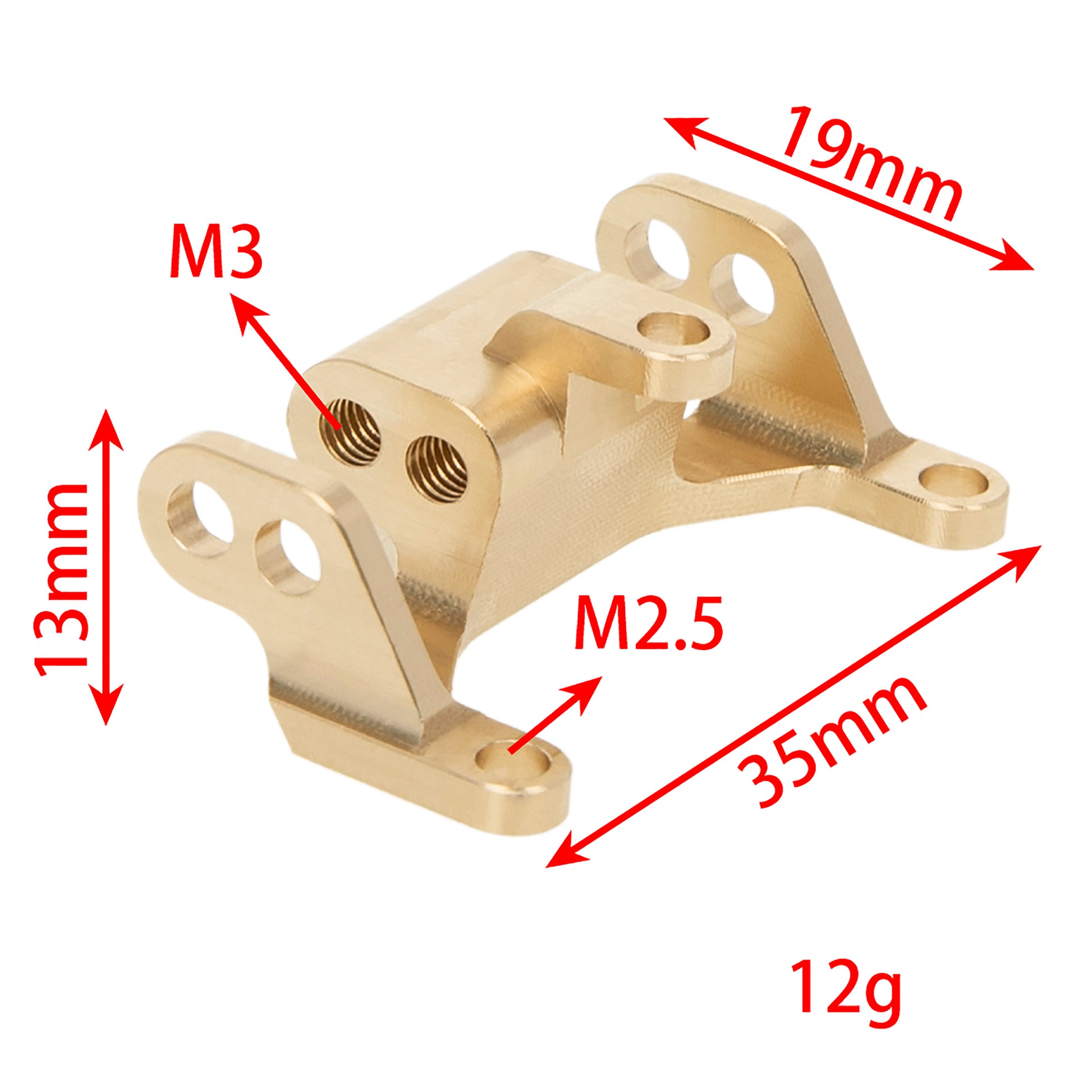 Gold Brass Rear Upper Link Riser Mount Truss size for UTB18