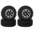 MEUS Racing 1.2-inch Beadlock Wheels Brass 1.0(plus) Wheel & Tire Set