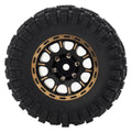 MEUS Racing 1.2-inch Beadlock Wheels Brass 1.0(plus) Wheel & Tire Set