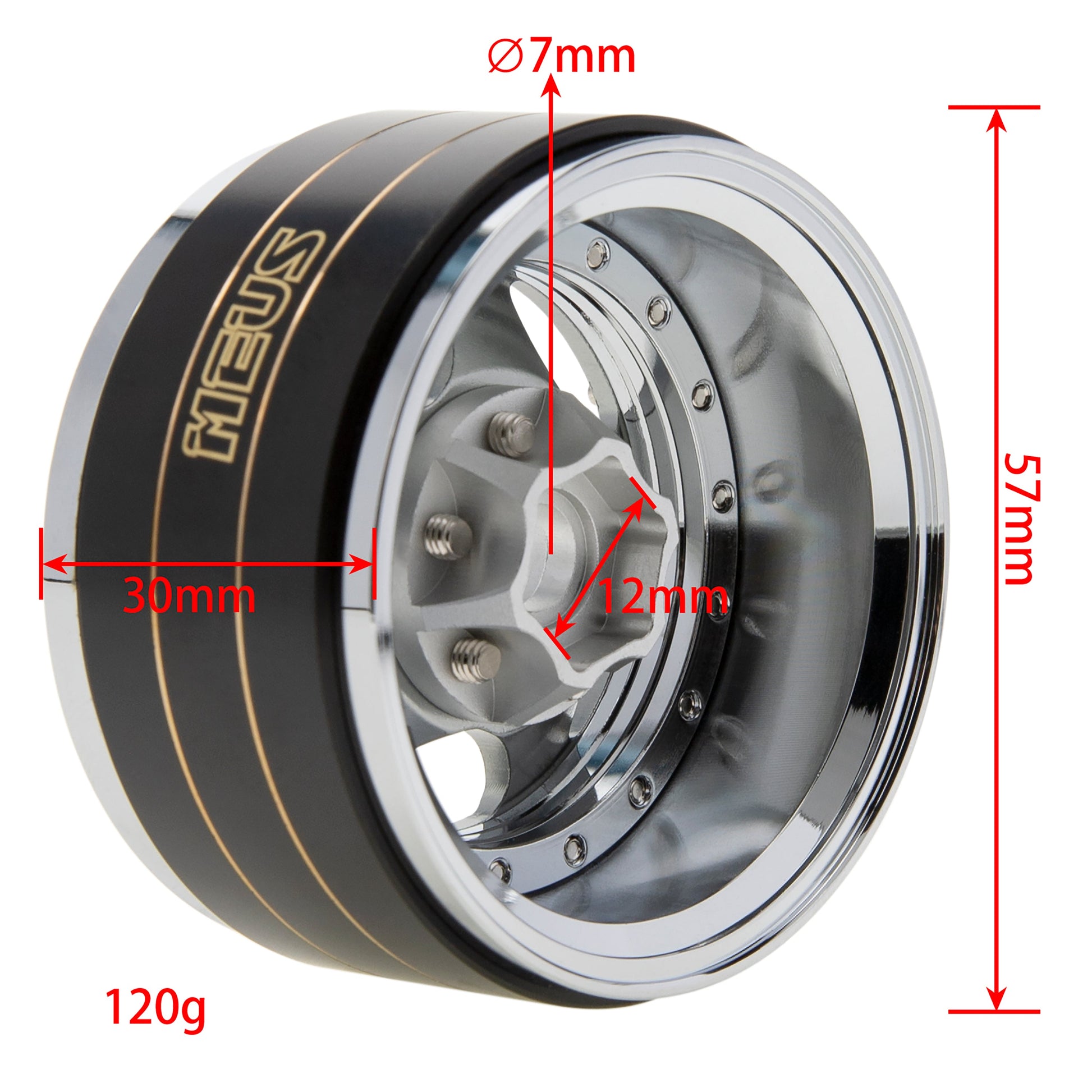 MEUS Racing 1.9" Beadlock Wheel Rims