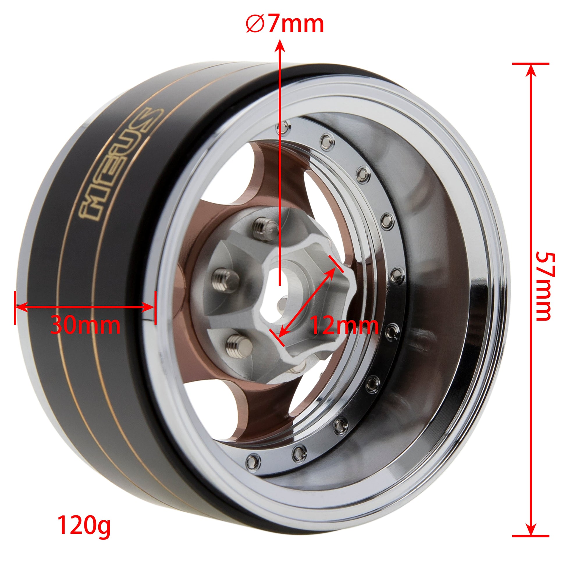 MEUS Racing 1.9" Beadlock Wheel Rims