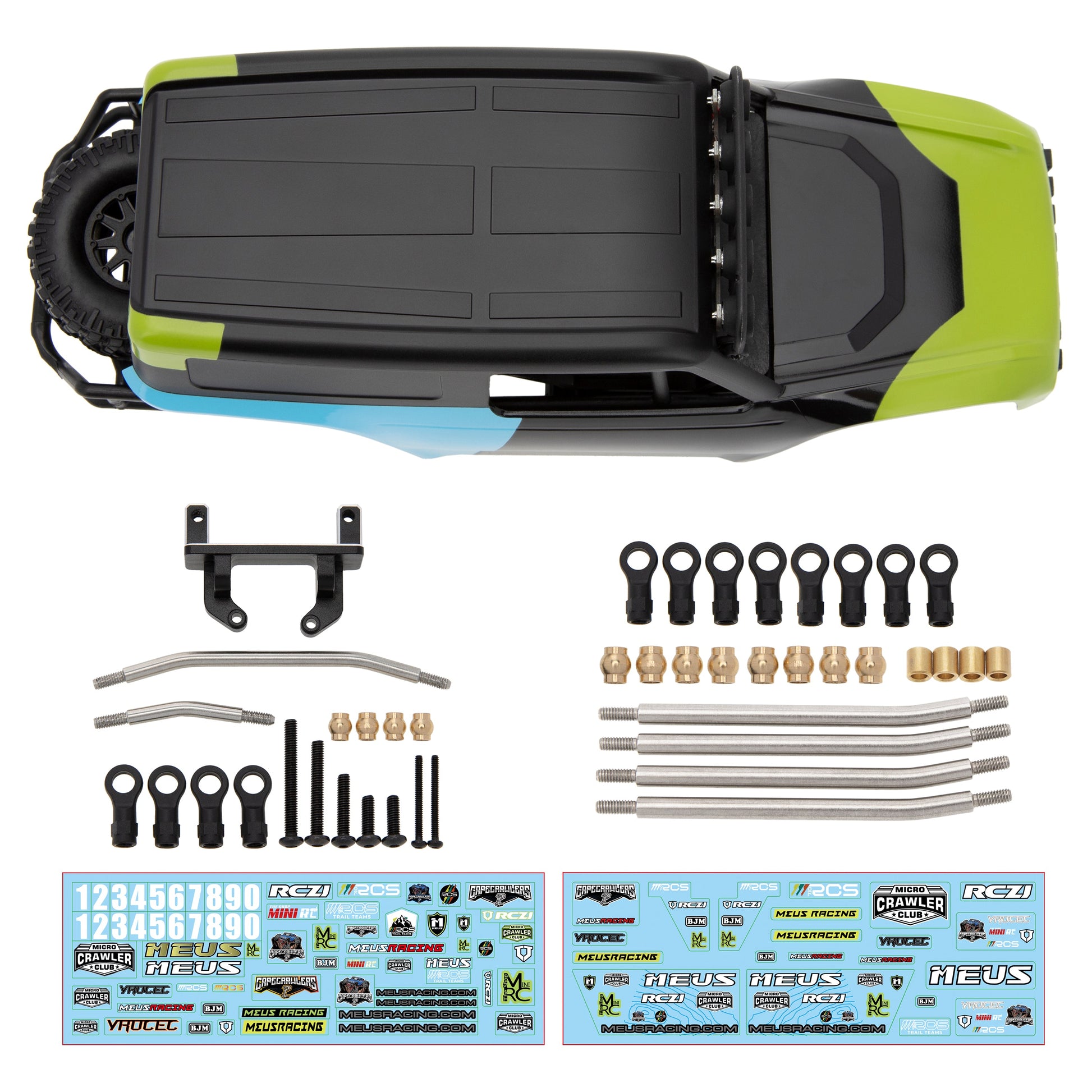 Green MB18 Body & Chassis Frame Kit for TRX4M