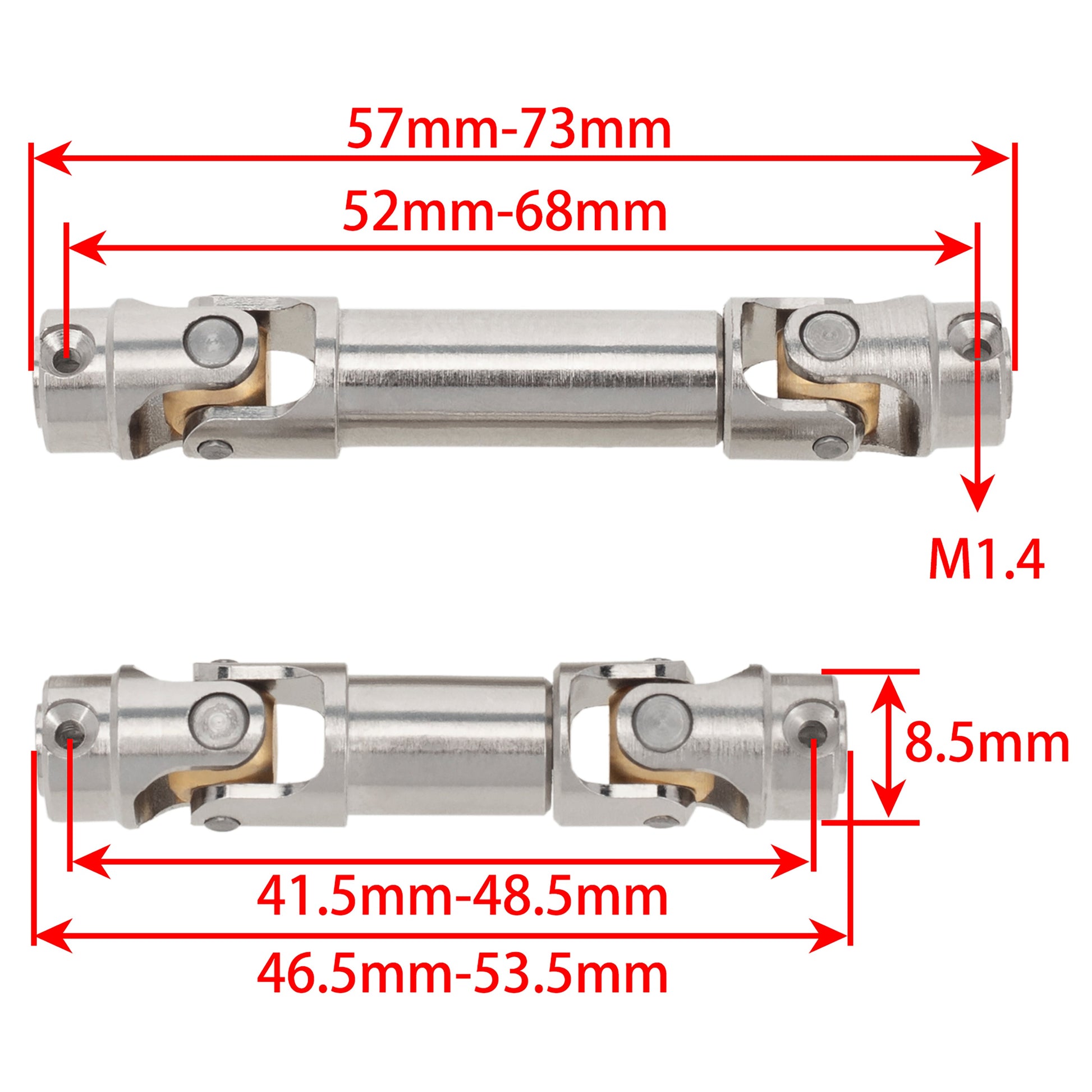 Silver Steel Heavy-duty Drive Shaft size for TRX4M