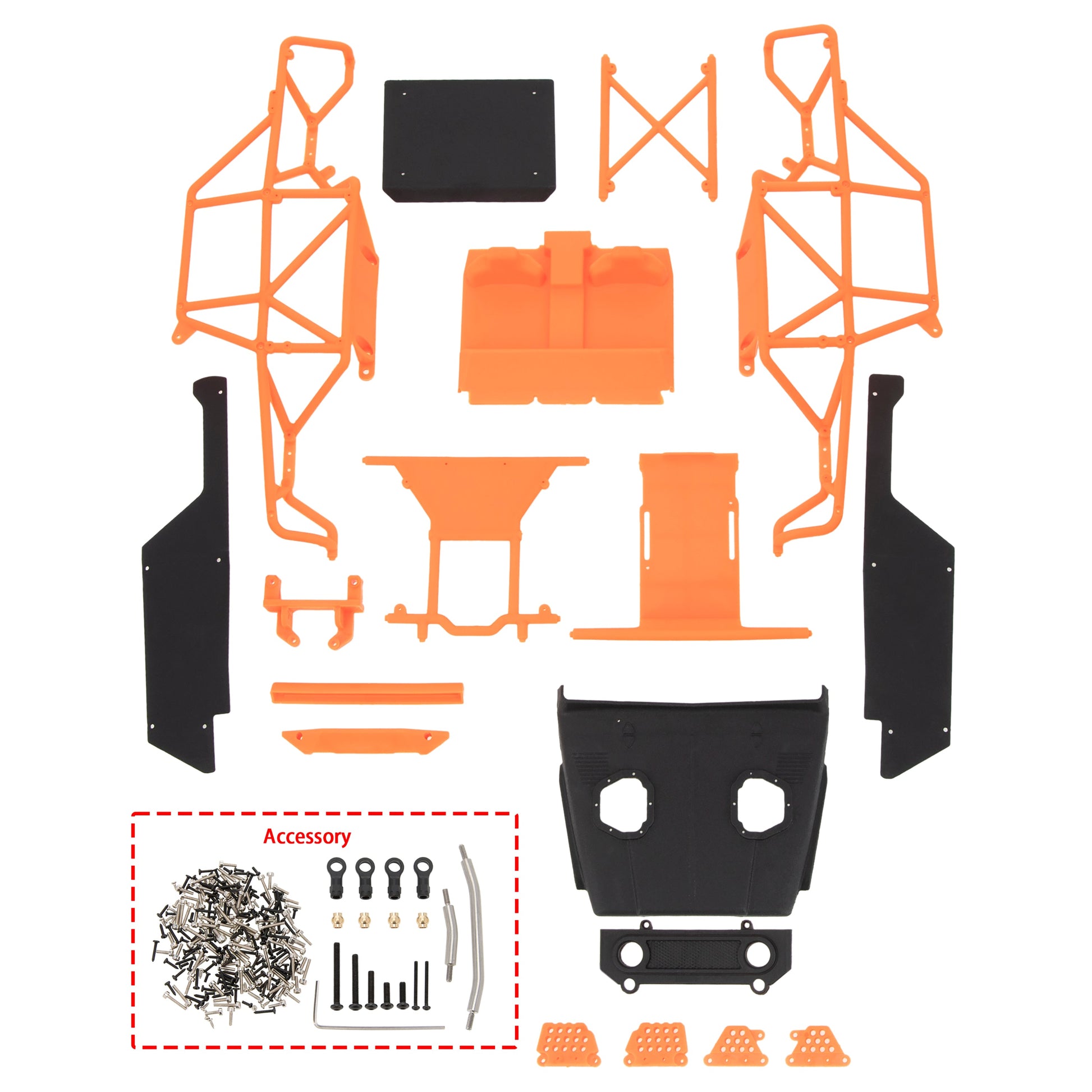 MEUS Racing 1/18 TRX4M MEX40 Orange ripper Nylon