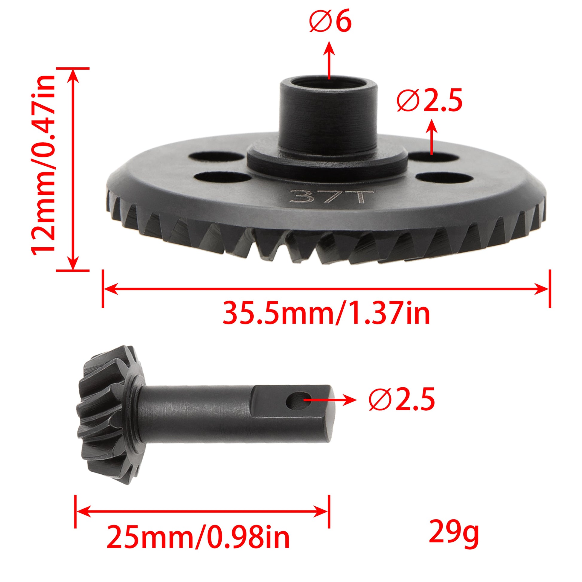 Front Diff Gear size