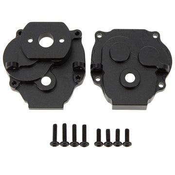 Black CNC Aluminum Transmission Case Gearbox Housing