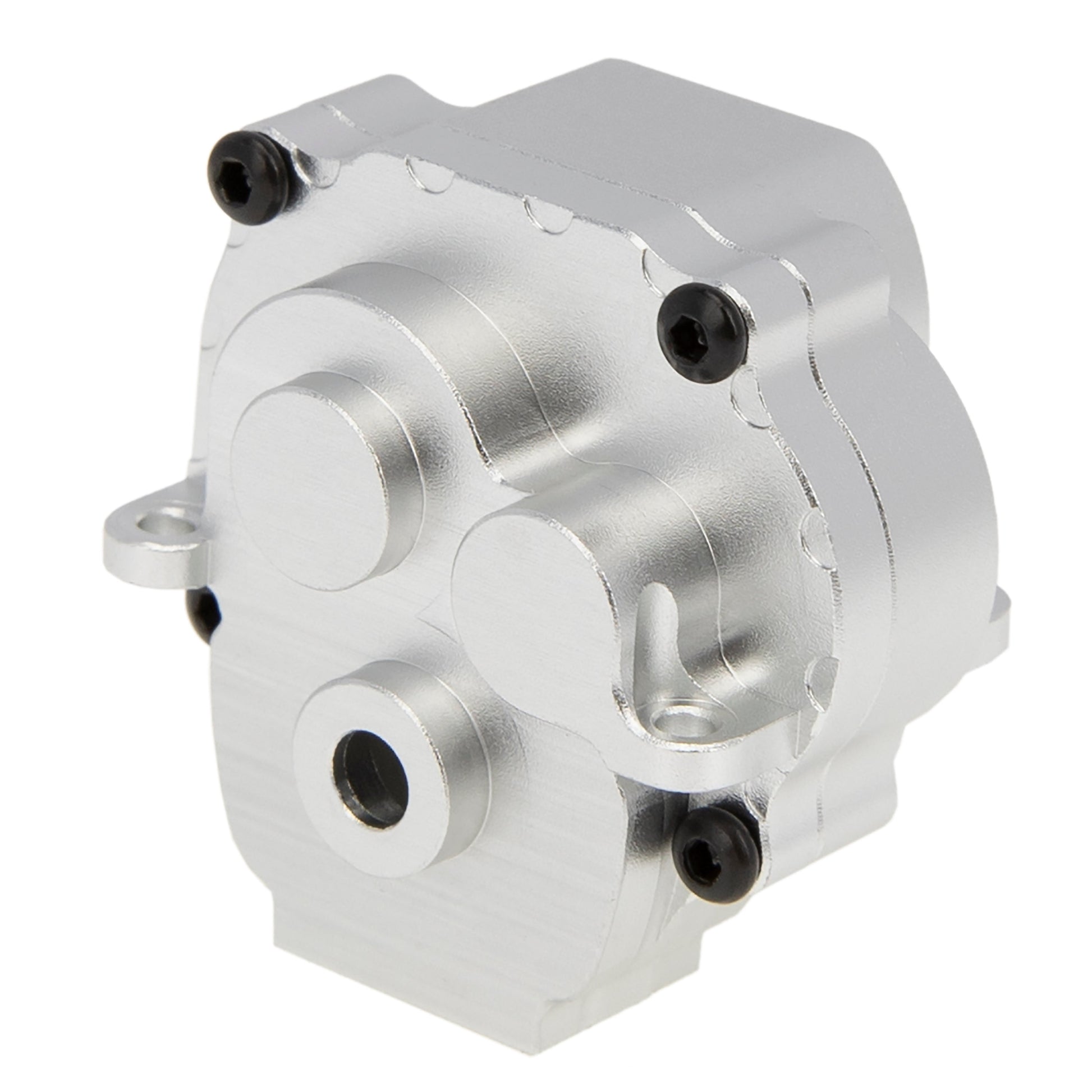 Silver CNC Aluminum Transmission Case Gearbox Housing