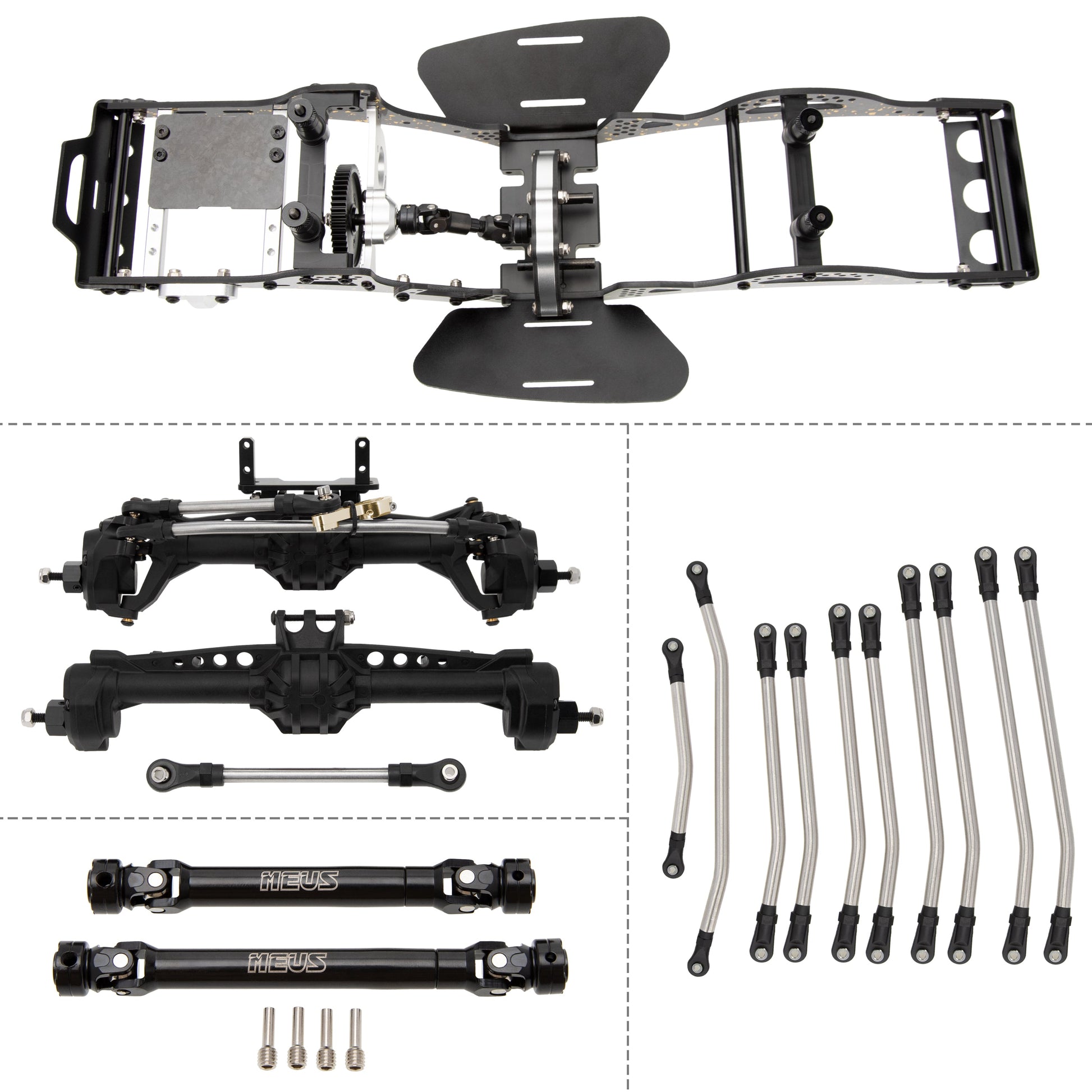 RC LCG GOLD RUSH SCX10 Portal axle kit