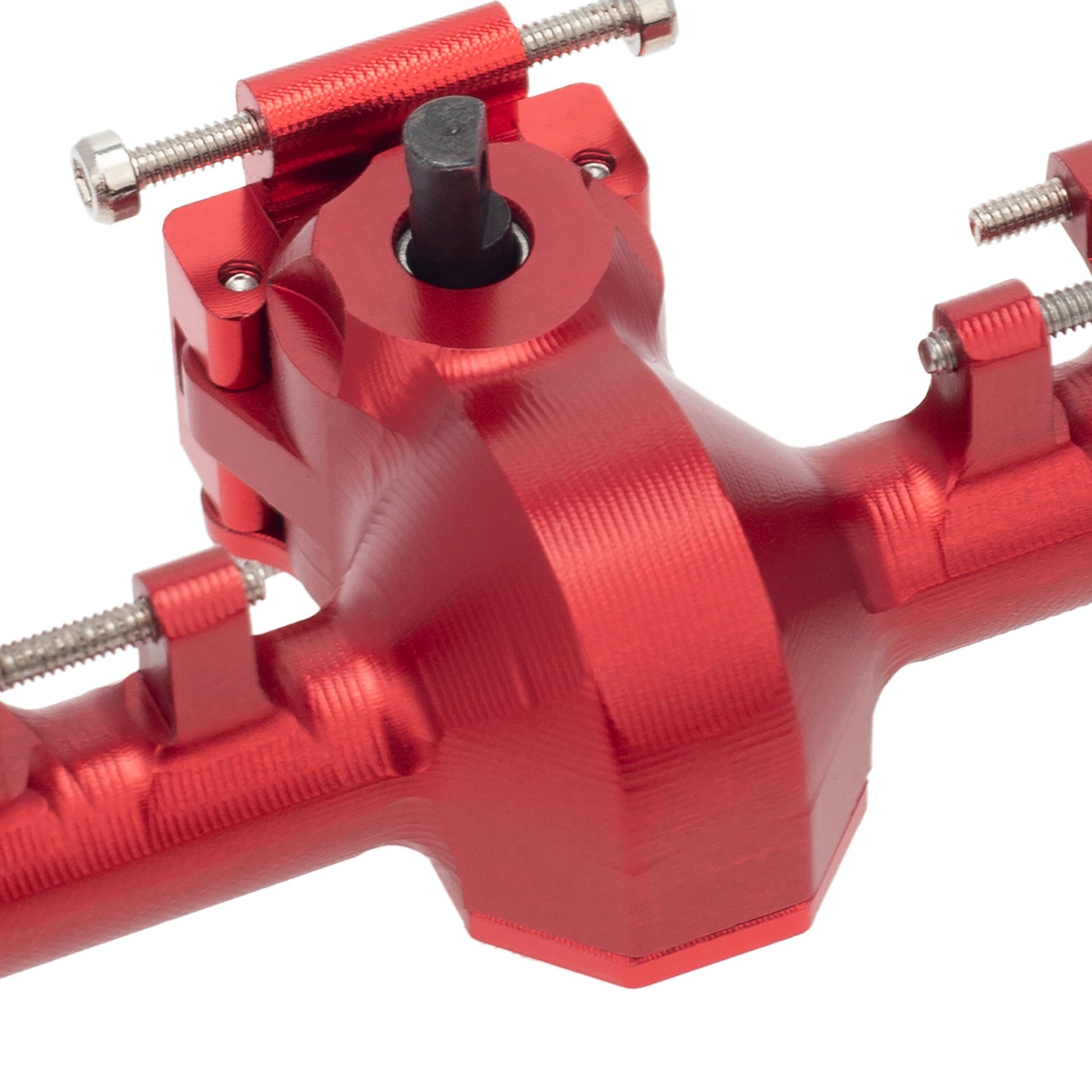 Red SCX24 Aluminum Alloy Rear Portal Axle