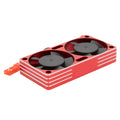 Red RC Motor Dual Cooling Fan Heatsink 25000 RPM 