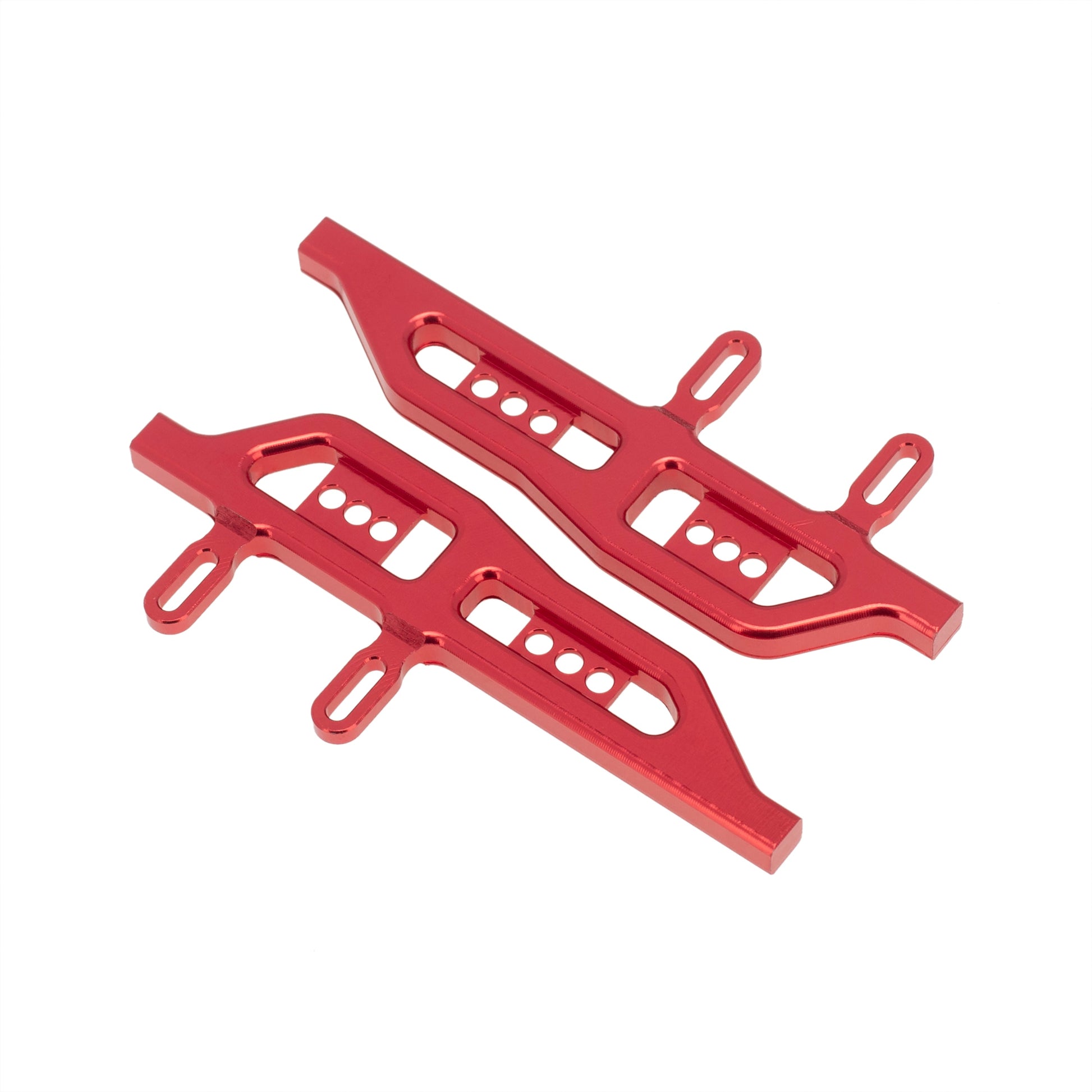 Red SCX24 frame metal side pedals