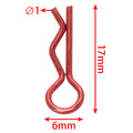 Red Aluminum R-Clips for 1/18 1/16 1/24 RC Model