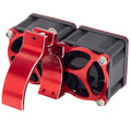 Red RC Motor Dual Heatsink with 42mm mount