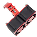 Red RC Motor Dual Heatsink with 42mm mount