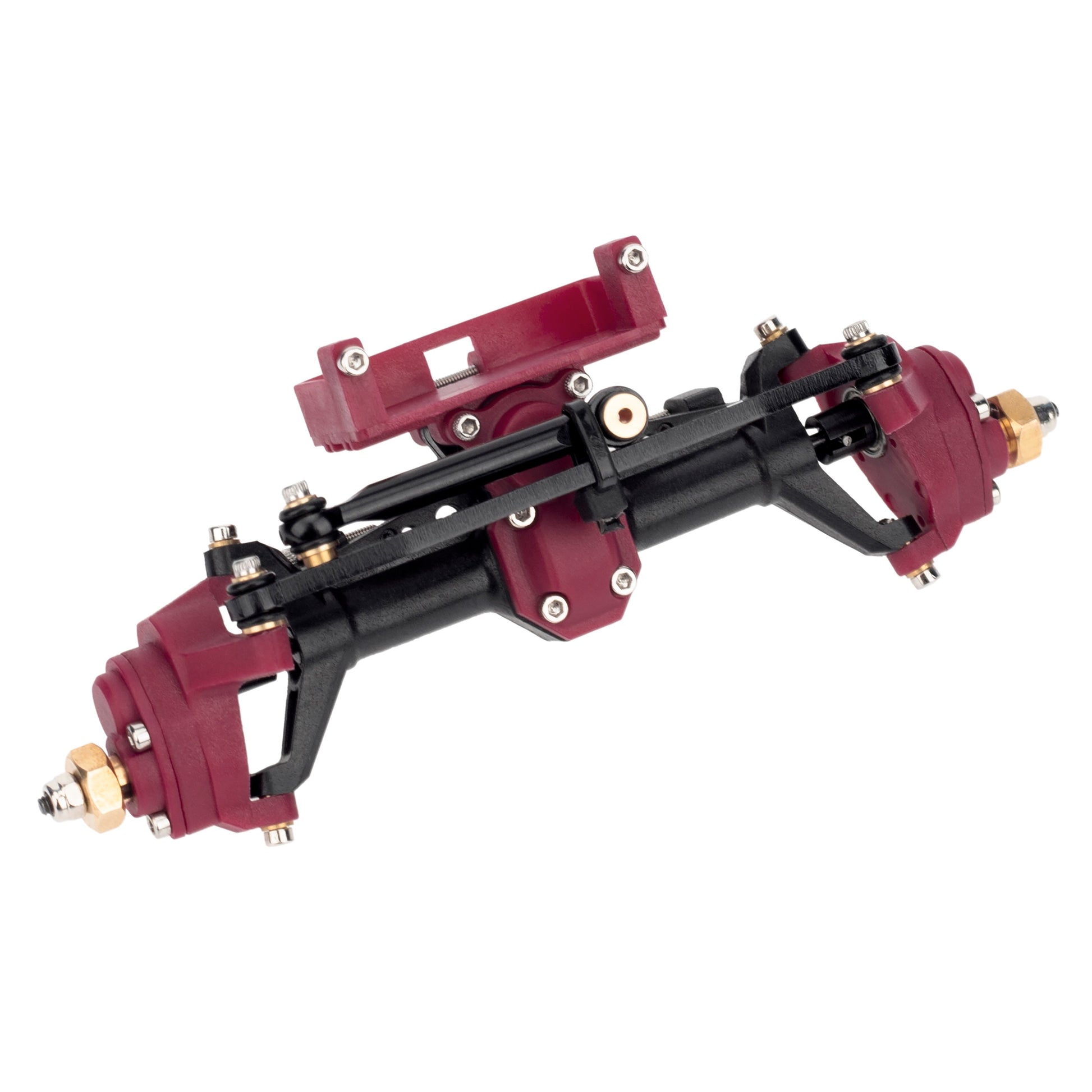 Red SCX24 Plastic Nylon Front Portal Axle