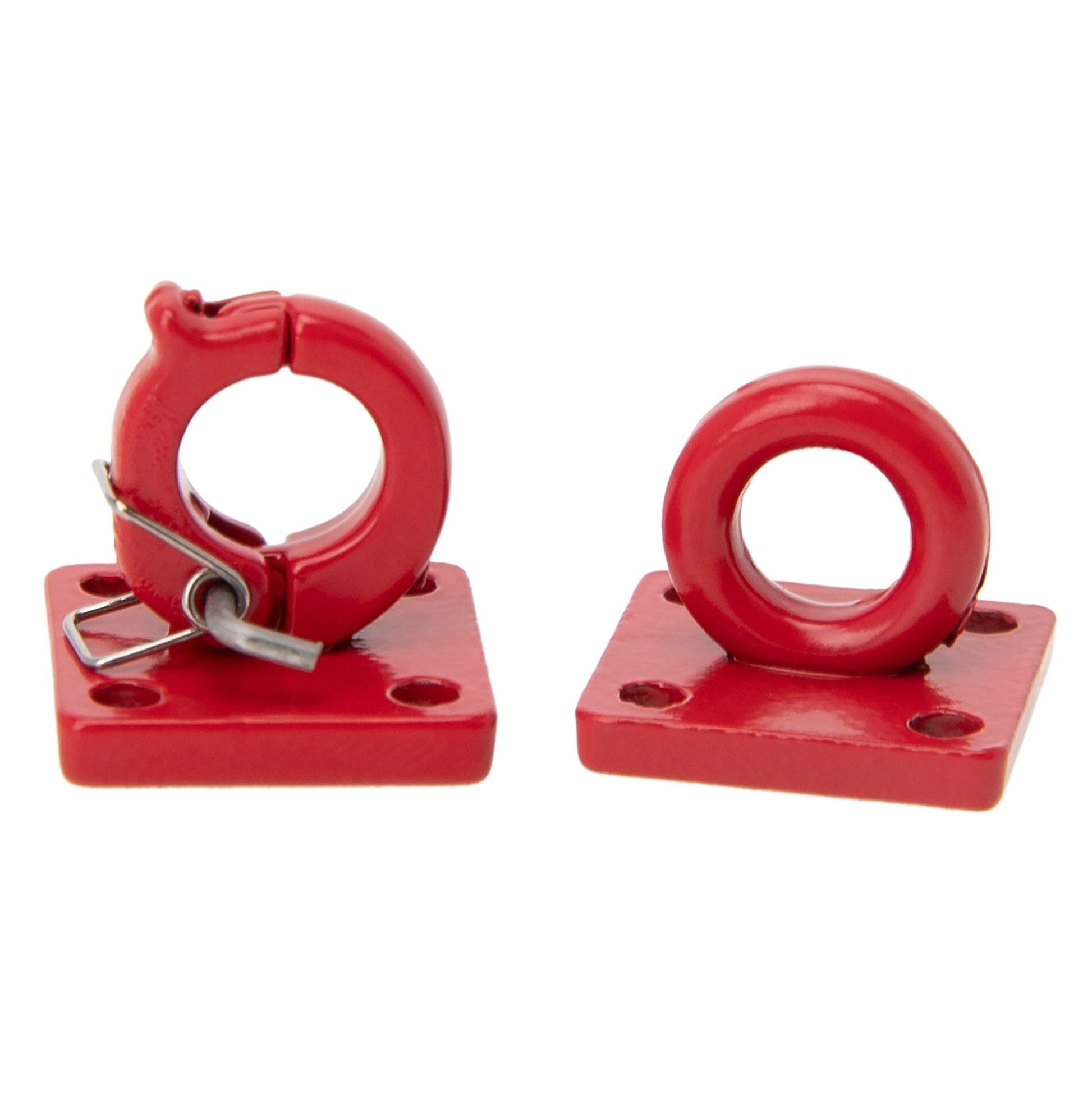 Red Metal Rescue Buckle Simulation Tow Hook for 1/10 RC Car