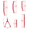 Red Suspension Links Steering Rod Tie size for SCX24 JEEP Gladiator