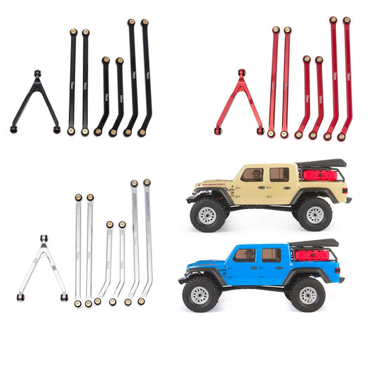 Aluminum high clearance chassis links for scx24 Jeep Gladiator