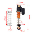 Aluminum Shocks size for Axial SCX24 Orange