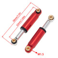 Red Metal Internal Spring Damper Shocks size for Axial SCX24