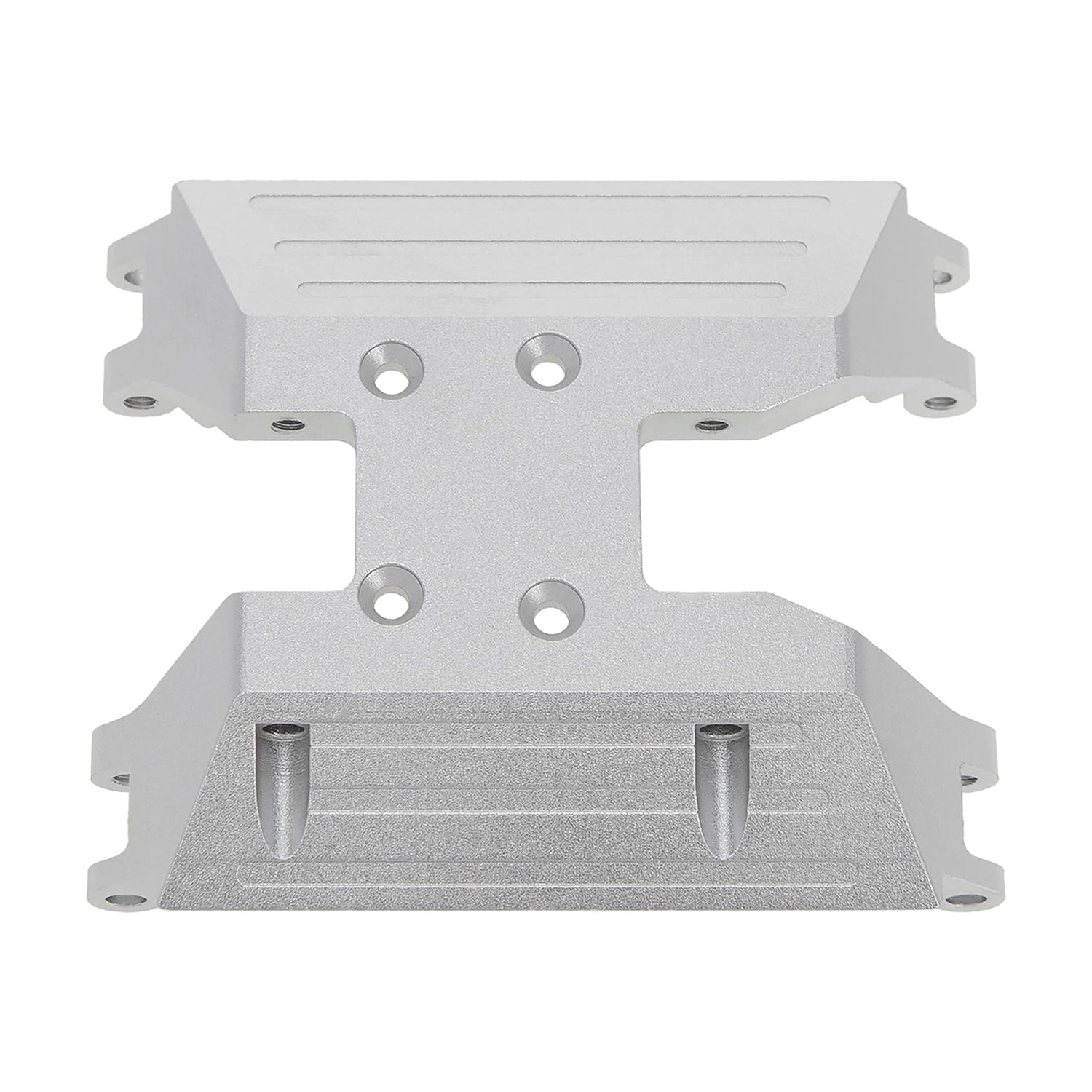 Silver Aluminum Chassis Skid Plate for AXIAL 1/18 UTB18 Capra TRAIL BUGGY