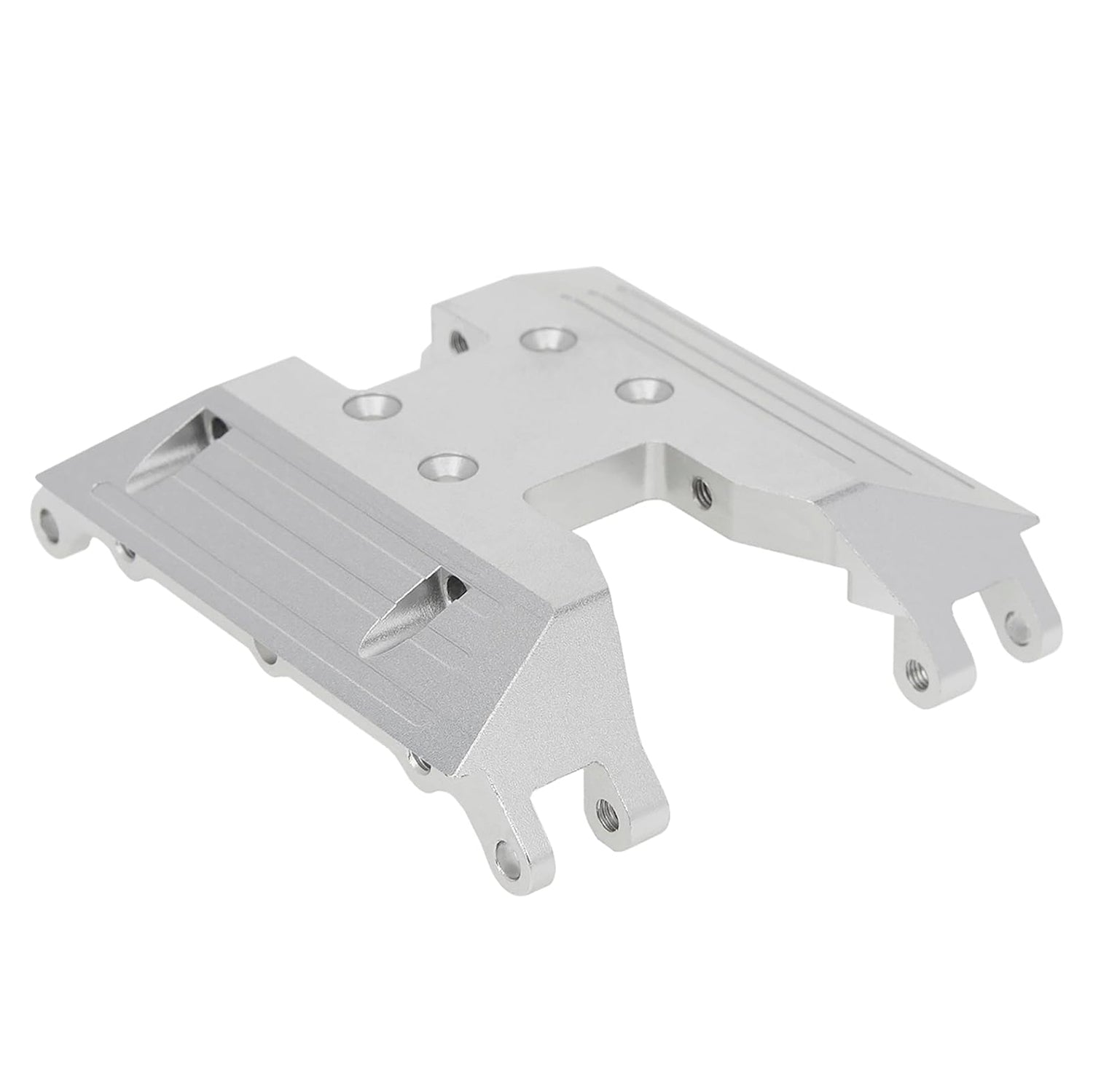 Silver Aluminum Chassis Skid Plate for AXIAL 1/18 UTB18 Capra TRAIL BUGGY