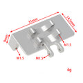 Silver ES08MA Servo mount size