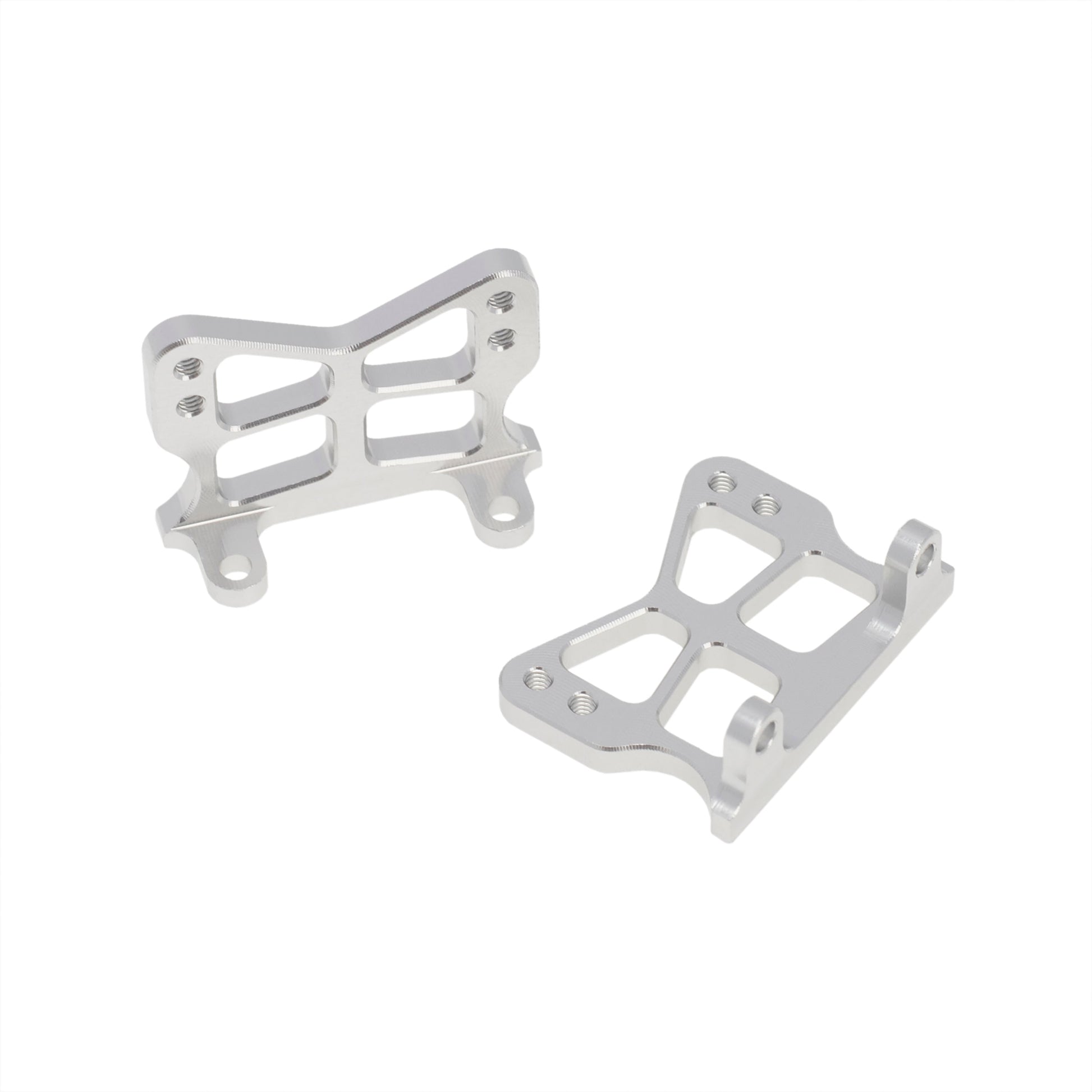 Silver SCX24 frame metal side pedals