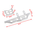 Silver SCX24 frame metal side pedals size