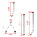 Silver Chassis links size for SCX24 Deadbolt & B-17 Betty