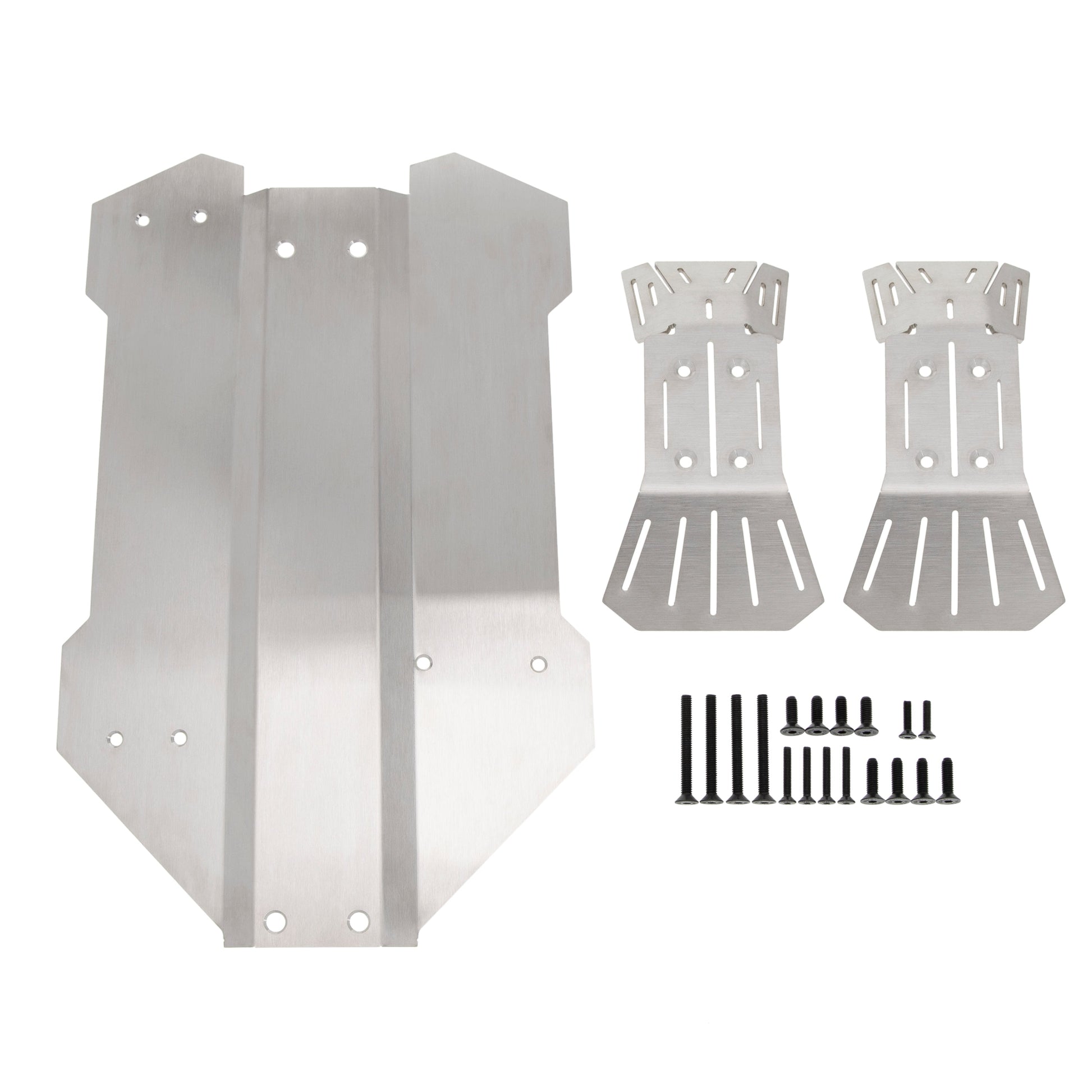  Stainless Steel Chassis Armor Skid Plate for 1/10 Traxxas MAXX SLASH