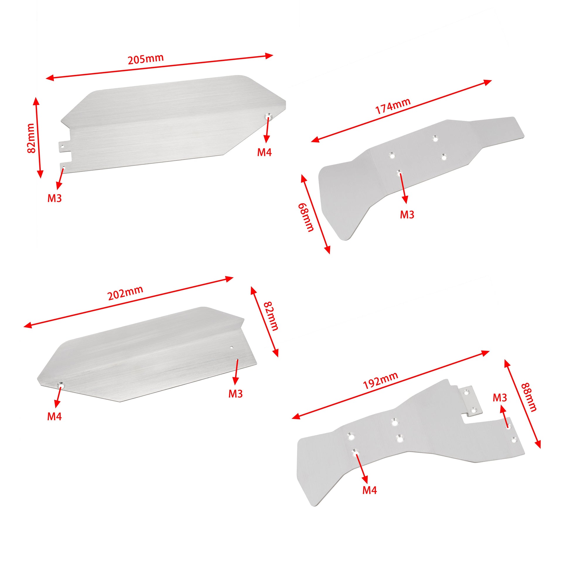 Slash chassis protection plate size