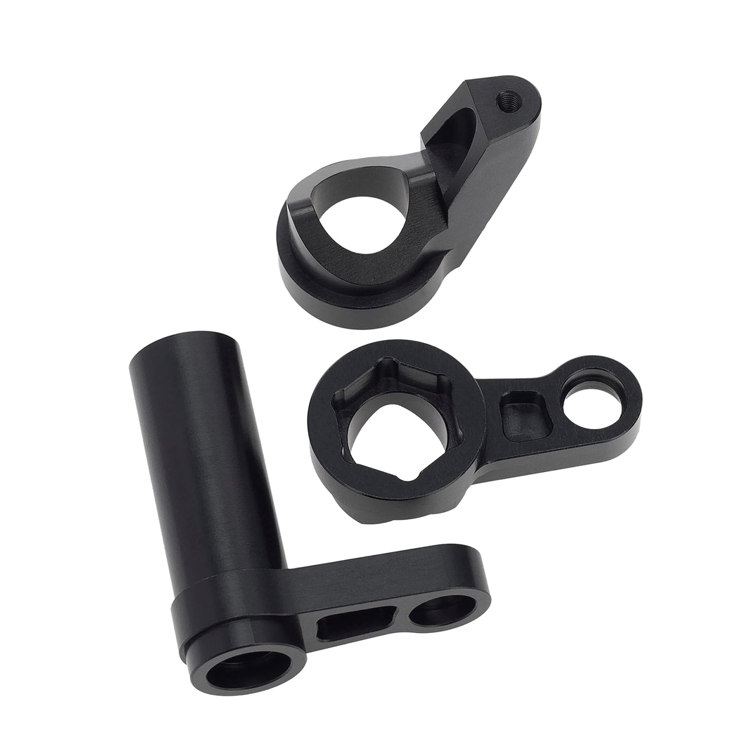 Black Aluminum Alloy Steering Bellcrank Set 7075