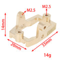 Brass Servo Mount size for 1/18 TRX4M