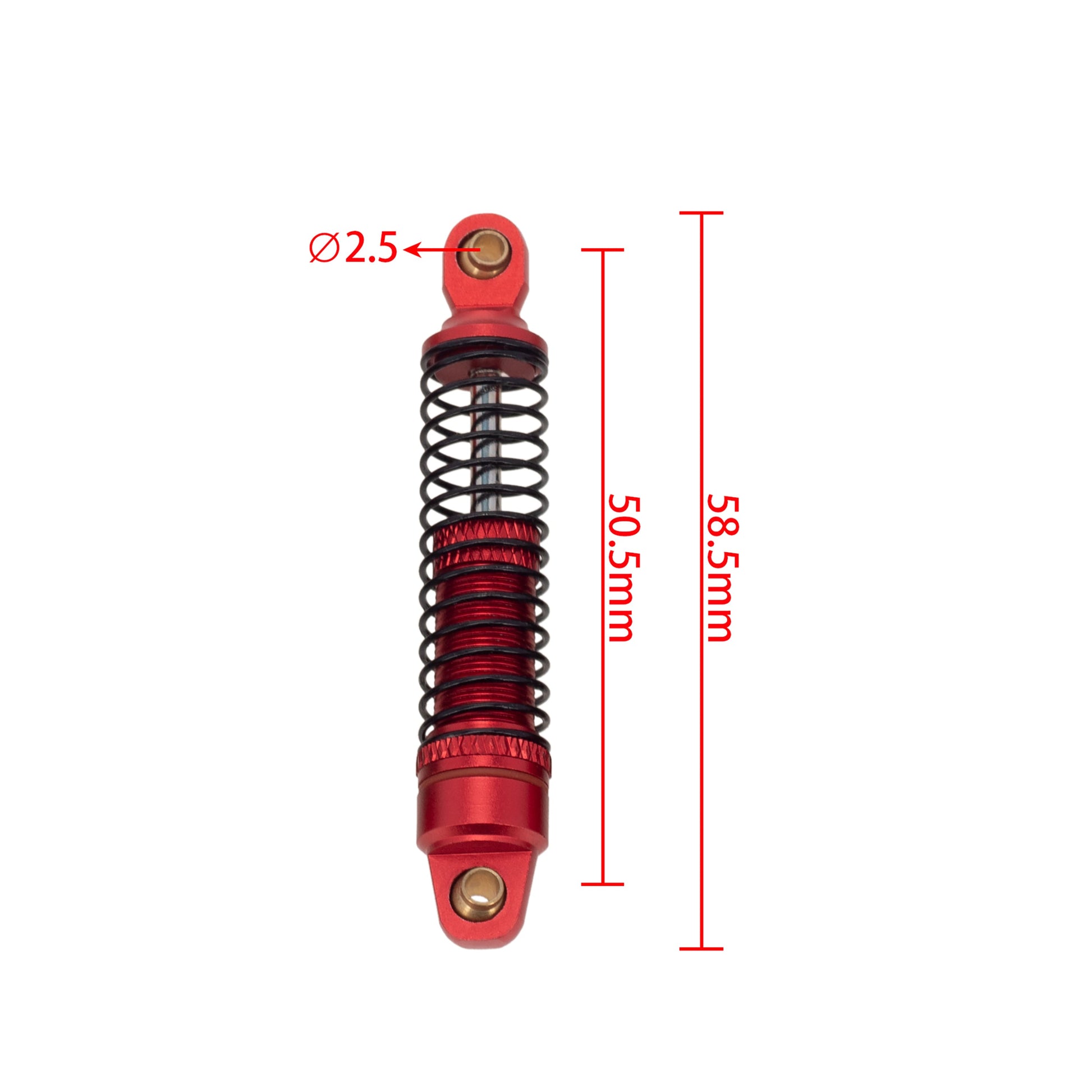 Red TRX4M Shock Absorber Size