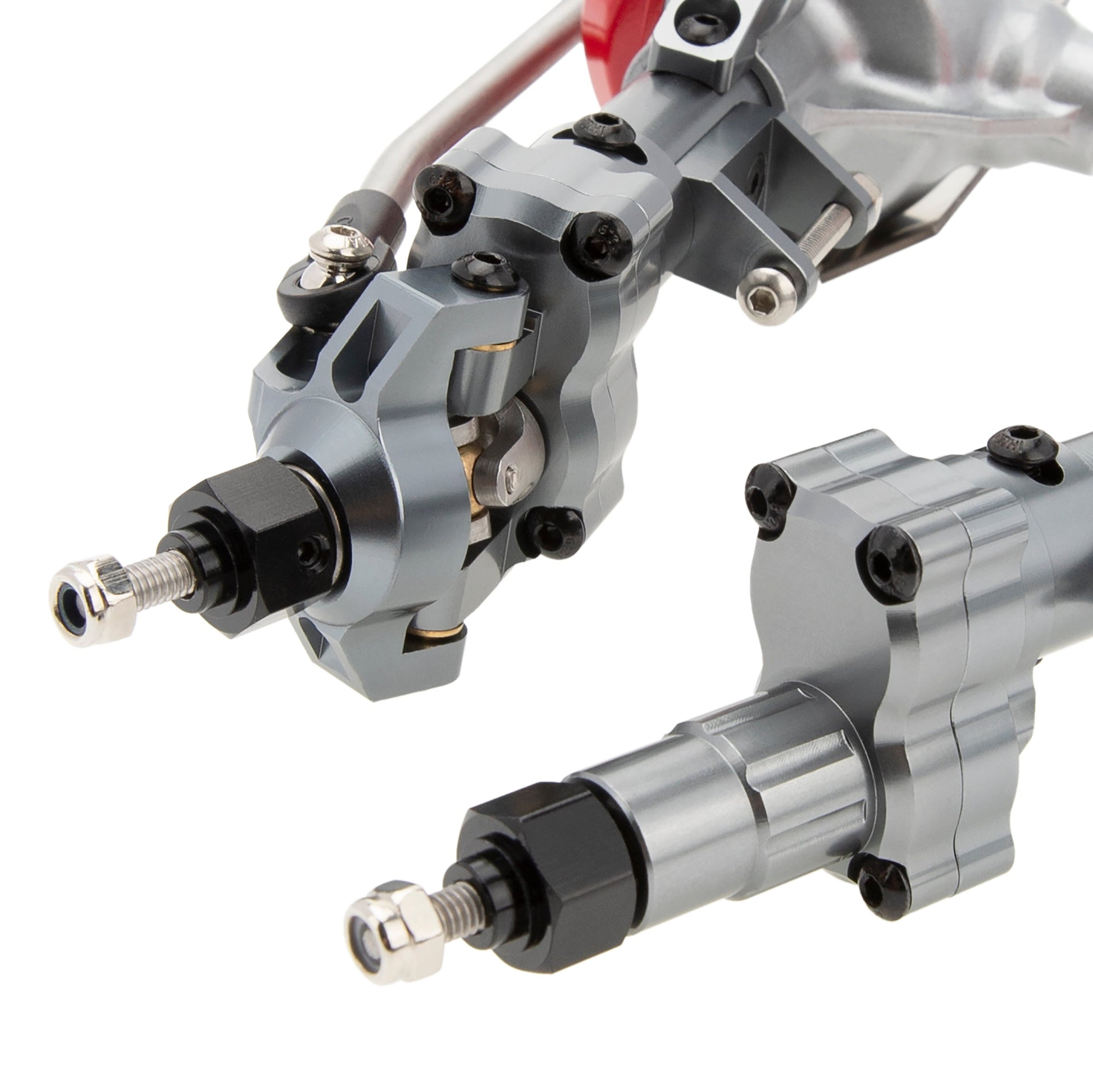 Titanium SCX10 Front & Rear Portal Axles