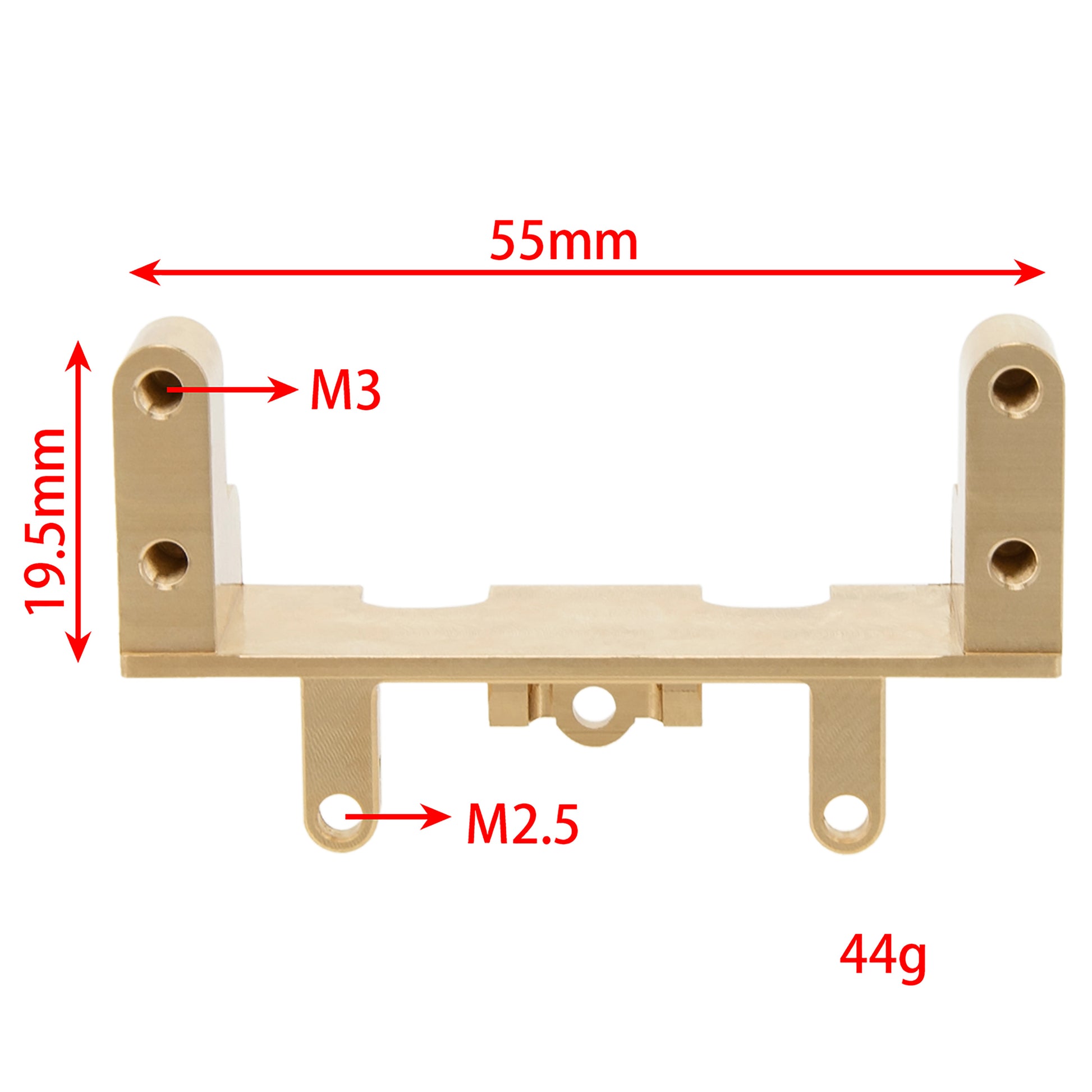 Gold Brass Front Servo Mount Size for UTB18 