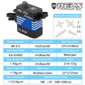 ME-X12 Brushless High Torque Micro Servo specification