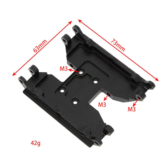 Black Aluminum Chassis Skid Plate size for AXIAL 1/18 UTB18 Capra TRAIL BUGGY