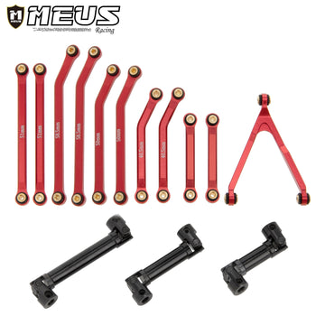 Axial 1/24 SCX24 6×6 Refit Kits Aluminum High Clearance Links Metal Driveshaft Set