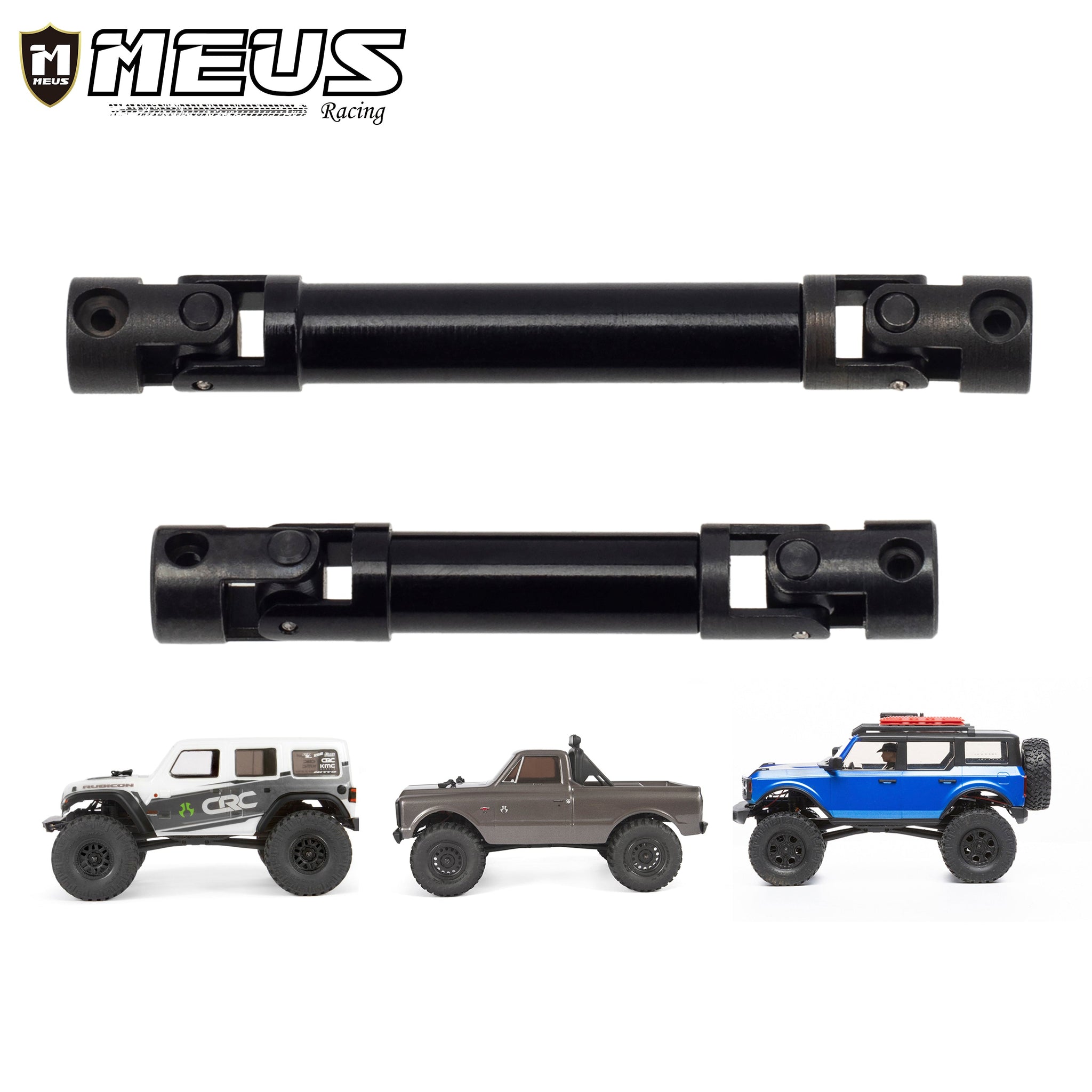 Metal Front/Rear Drive Shaft for Axial SCX24 C10 JLU Ford Bronco