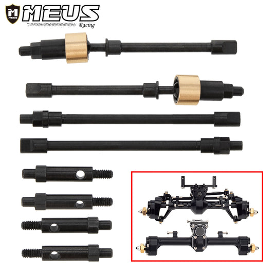 Metal CVD Dogbone Front Rear Axle Shaft Set for SCX24