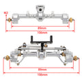 Silver SCX24 Aluminum Alloy front Rear Portal Axle size